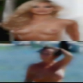 Girls lick themselves