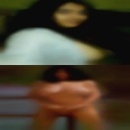 Tall nude woman sucking pussy